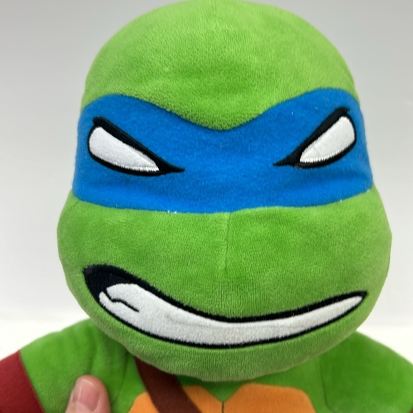 Build A Bear 18” plush TEENAGE MUTANT NINJA TURTLES LEONARDO with two faces - Picture 3 of 12